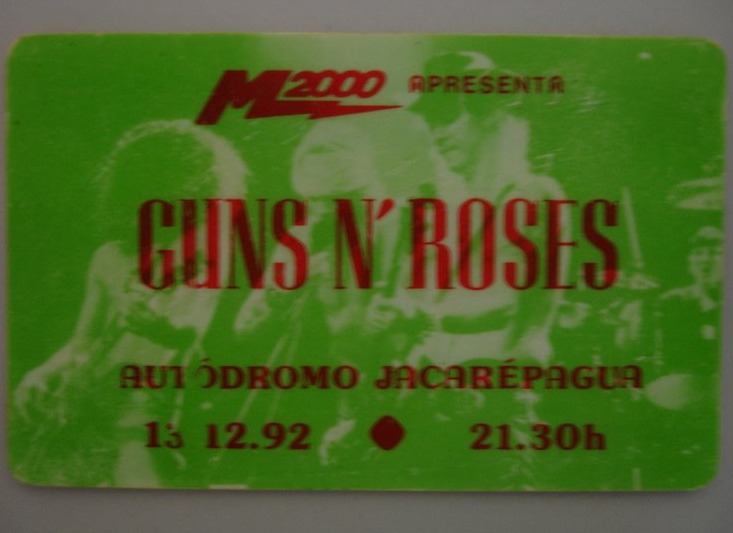 Meu primeiro show do Guns N' Roses, em 1992, foi também meu primeiro grande show